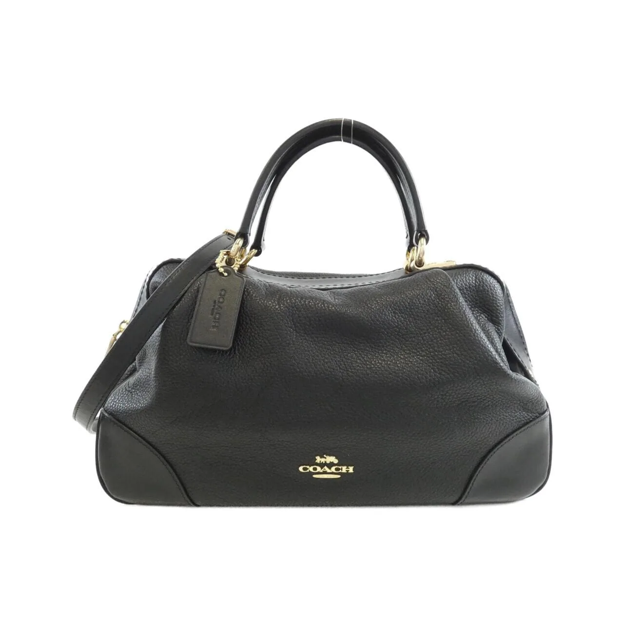 COACH 69621 Shoulder Leather Black