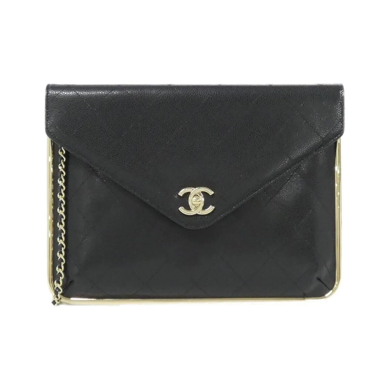 CHANEL AP4268 Shoulder Grained Calfskin Black