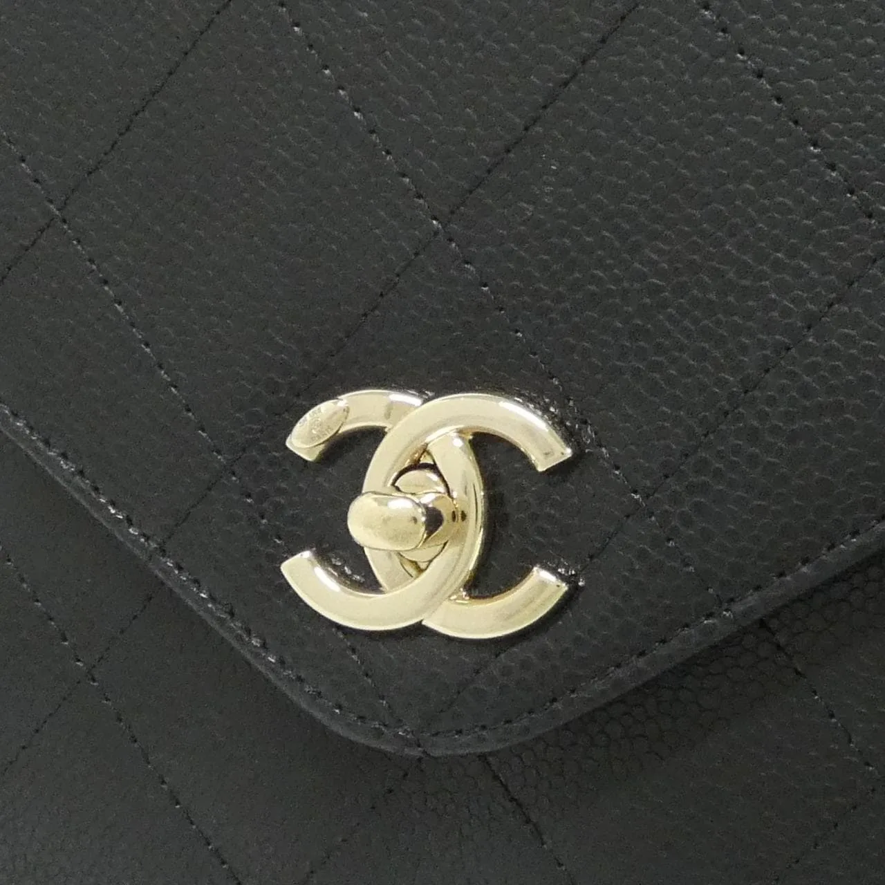 CHANEL AP4268 Shoulder Grained Calfskin 黑色 荔枝紋牛皮 中古品A - 縮圖 5