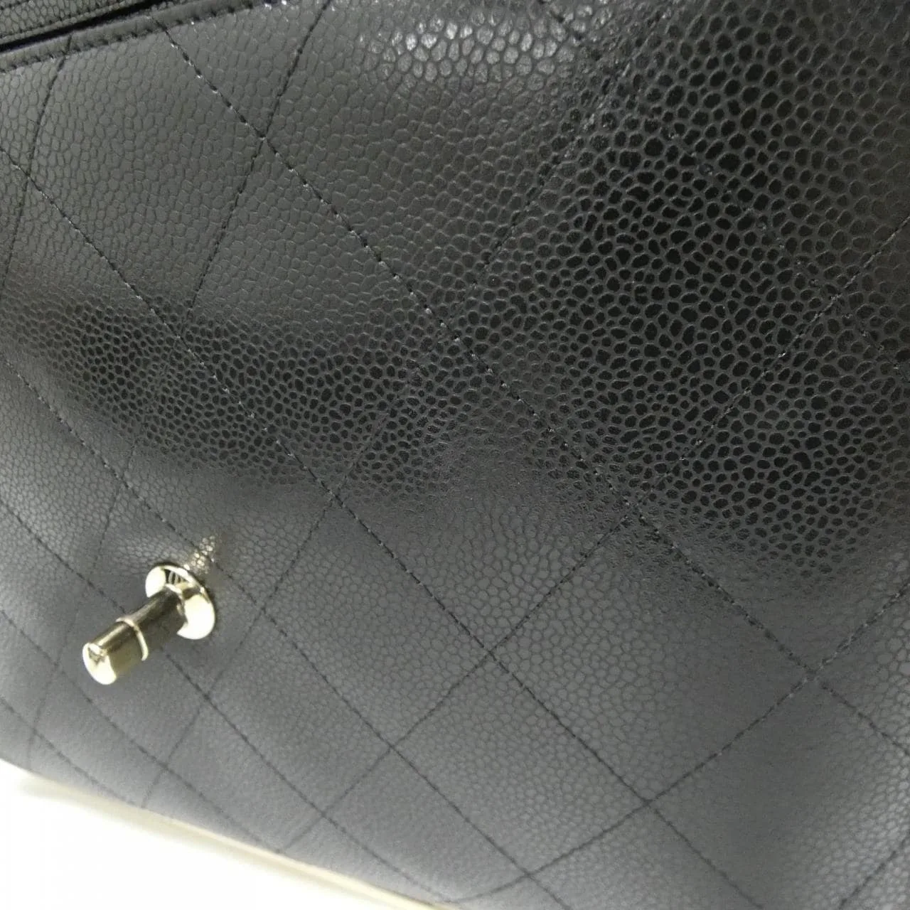 CHANEL AP4268 Shoulder Grained Calfskin 黑色 荔枝紋牛皮 中古品A - 縮圖 9
