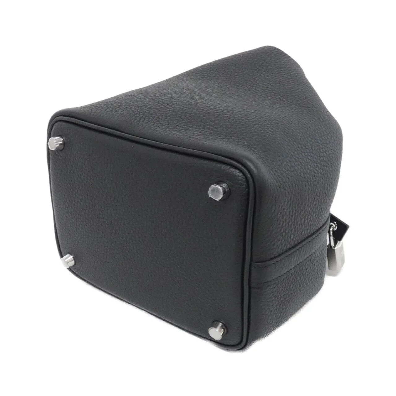 HERMES Picotin 056289CK Handbag Clemence 黑色 Clemence 皮 未使用品 - 縮圖 2