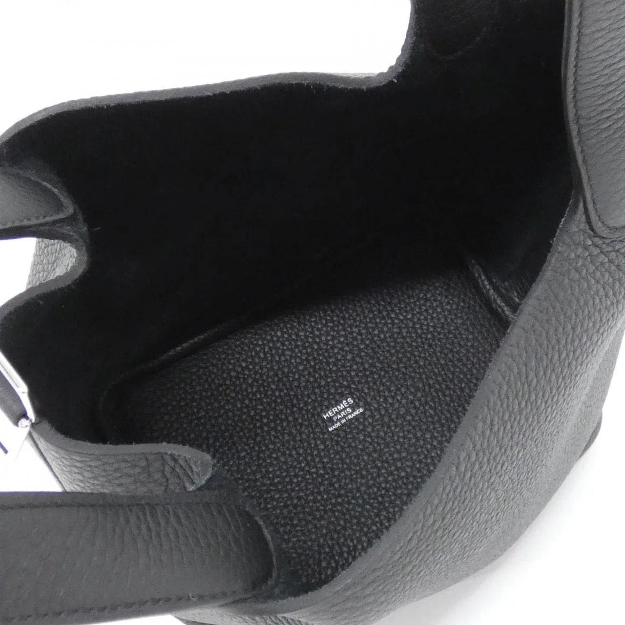 HERMES Picotin 056289CK Handbag Clemence 黑色 Clemence 皮 未使用品 - 縮圖 5