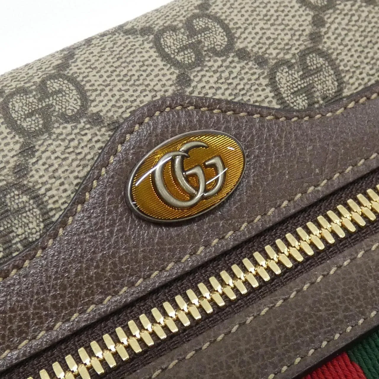 GUCCI 517080 96I3B Shoulder Canvas 黑色 帆布 中古品A - 縮圖 5