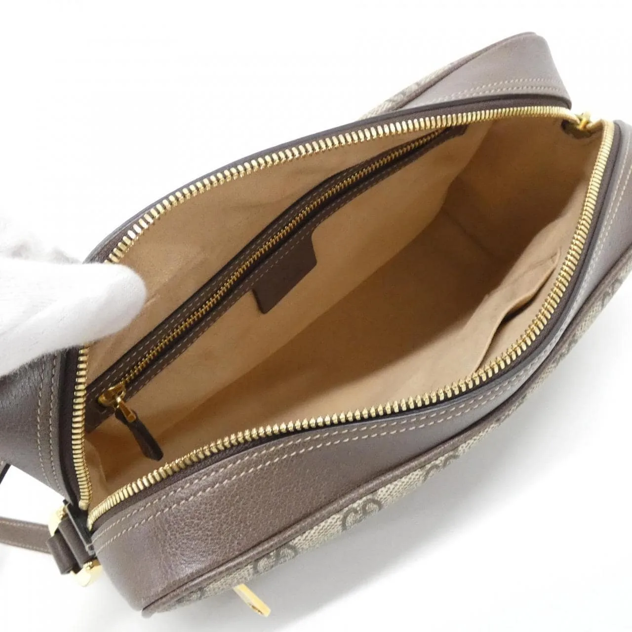 GUCCI 517080 96I3B Shoulder Canvas 黑色 帆布 中古品A - 縮圖 8