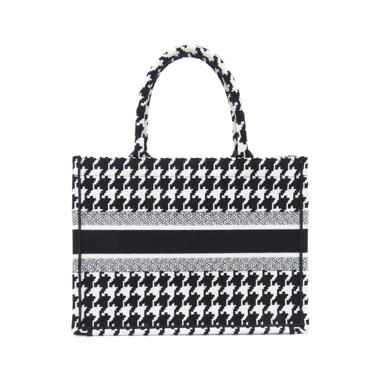 DIOR Book Tote M1296ZTQT Tote Canvas 黑色 帆布 中古品A - 縮圖 2