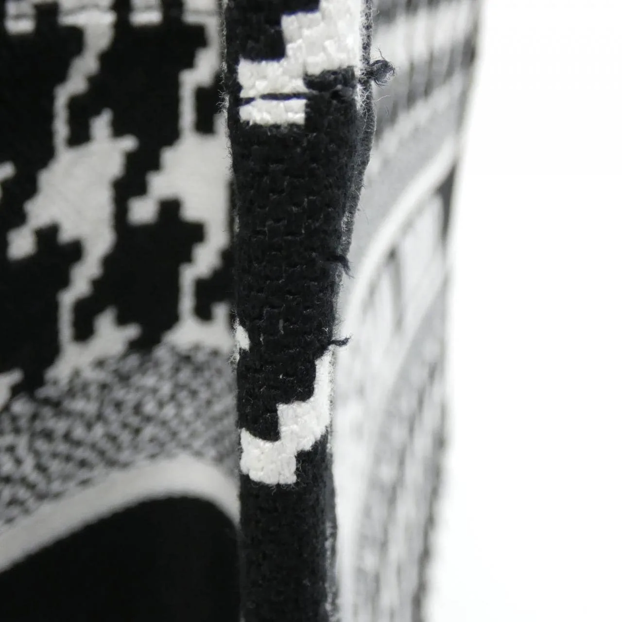 DIOR Book Tote M1296ZTQT Tote Canvas 黑色 帆布 中古品A - 縮圖 6