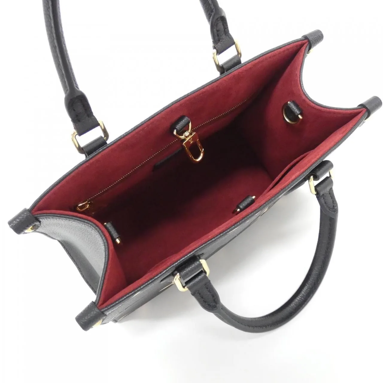 LOUIS VUITTON OnTheGo M45659 Handbag Monogram 黑色 Monogram 中古品A - 縮圖 5