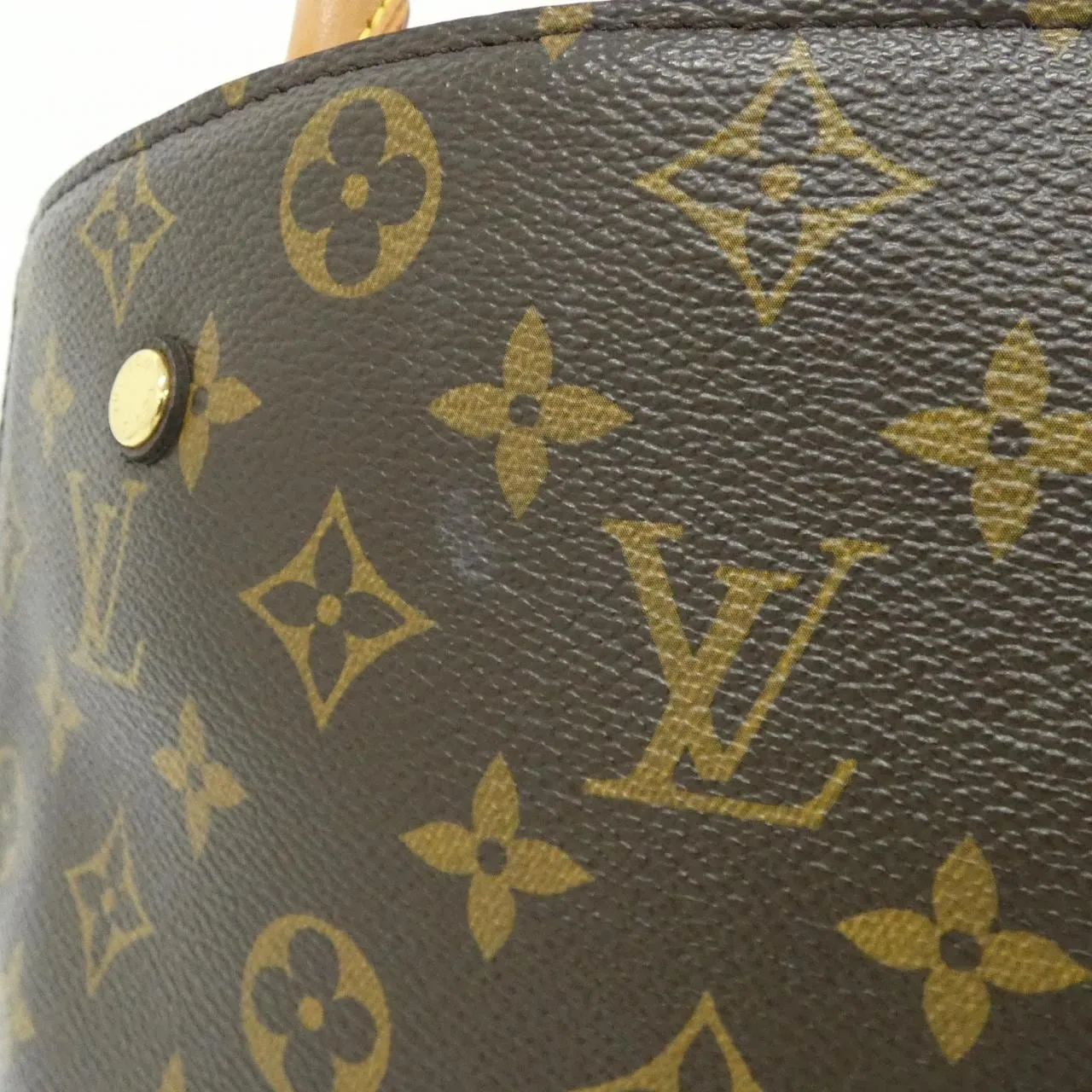 LOUIS VUITTON Montaigne M41056 Handbag Monogram 黑色 Monogram 中古品A - 縮圖 5