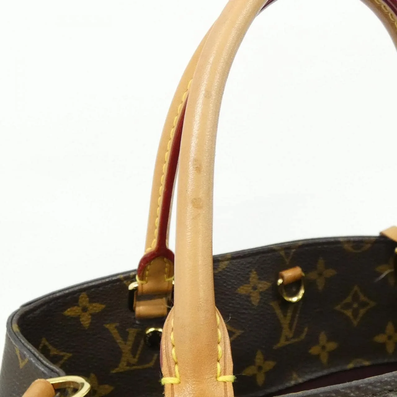 LOUIS VUITTON Montaigne M41056 Handbag Monogram 黑色 Monogram 中古品A - 縮圖 8