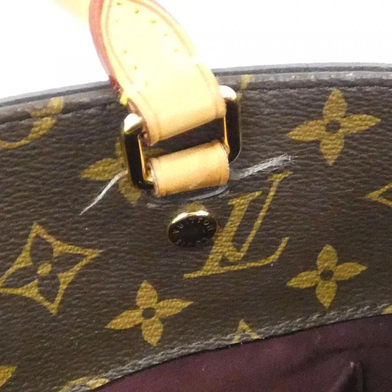 LOUIS VUITTON Montaigne M41056 Handbag Monogram 黑色 Monogram 中古品A - 縮圖 10