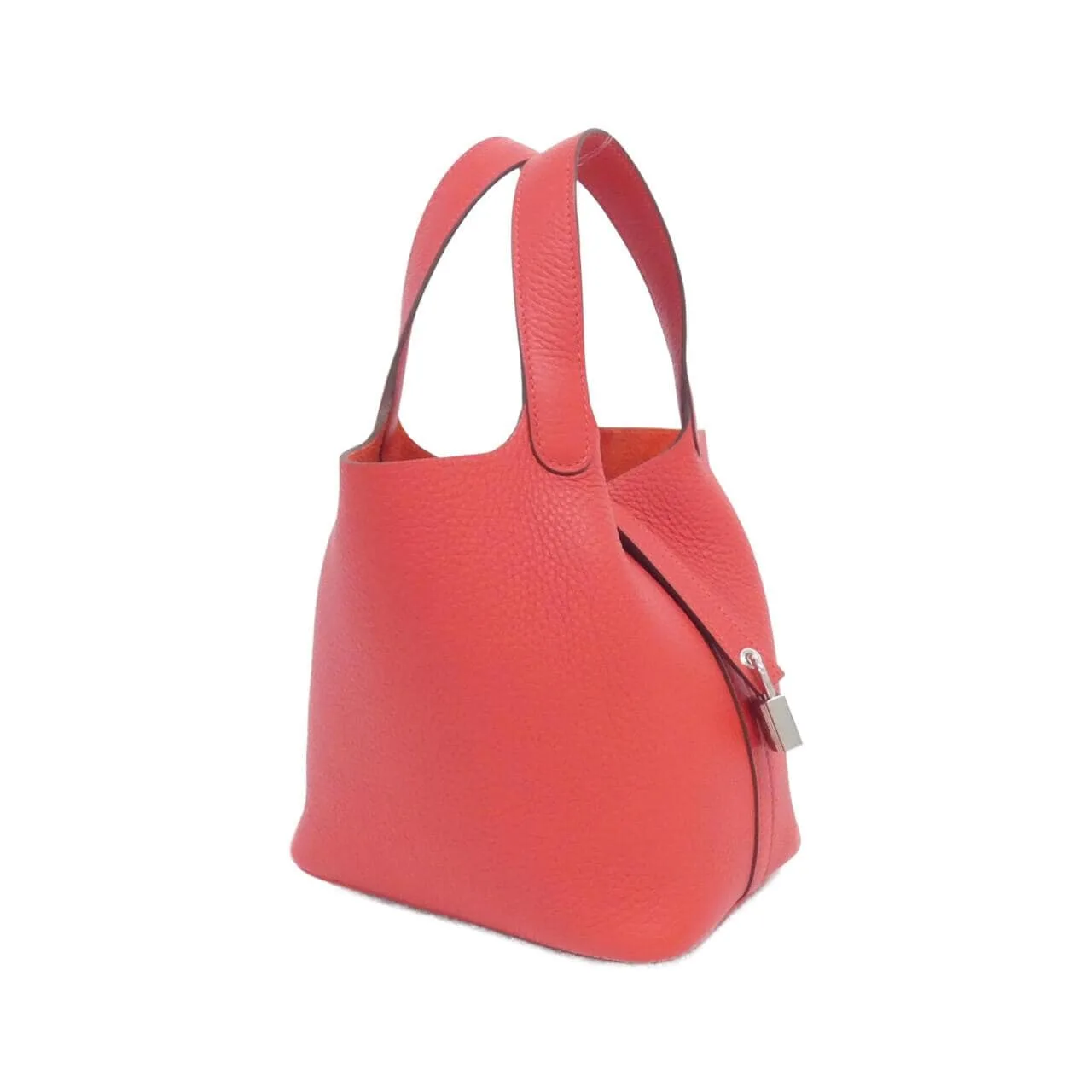 HERMES Picotin 056289CK Handbag Clemence Rouge
