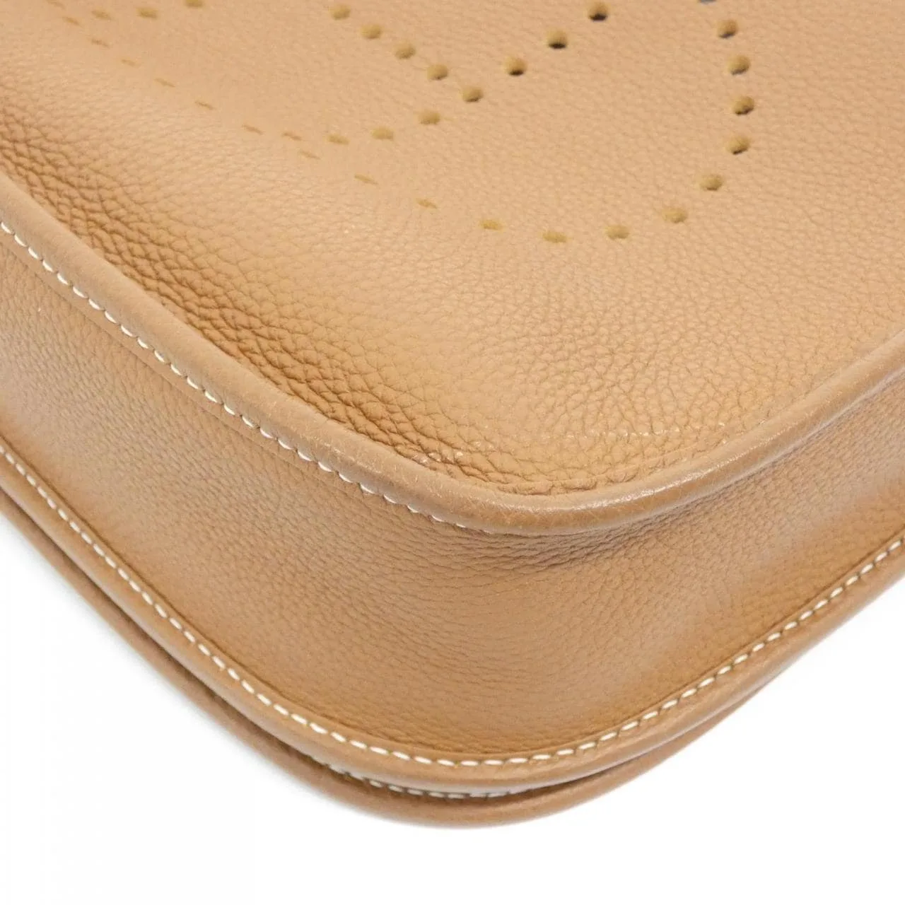 HERMES Evelyne 056277CC Shoulder Clemence Gold Clemence Leather Rank B - Thumbnail 4