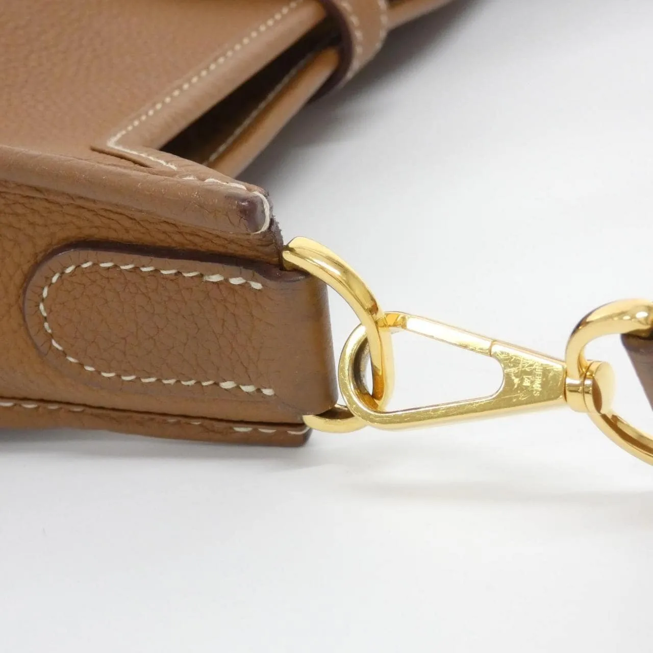 HERMES Evelyne 056277CC Shoulder Clemence Gold Clemence Leather Rank B - Thumbnail 7