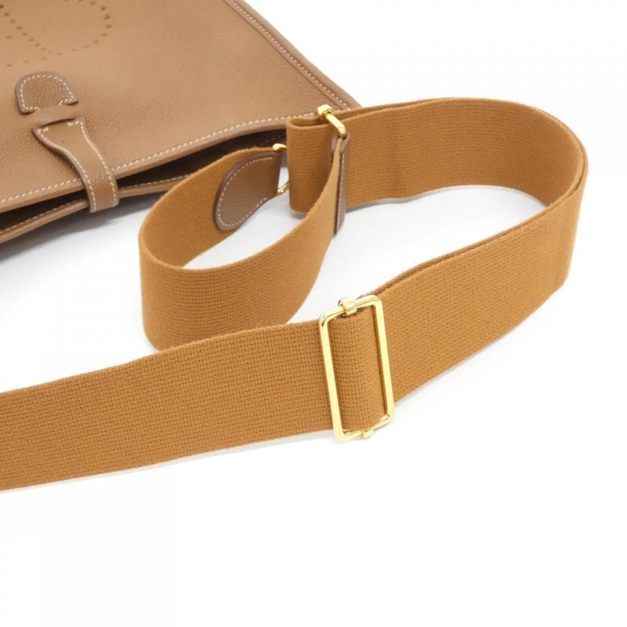 HERMES Evelyne 056277CC Shoulder Clemence Gold Clemence Leather Rank B - Thumbnail 8