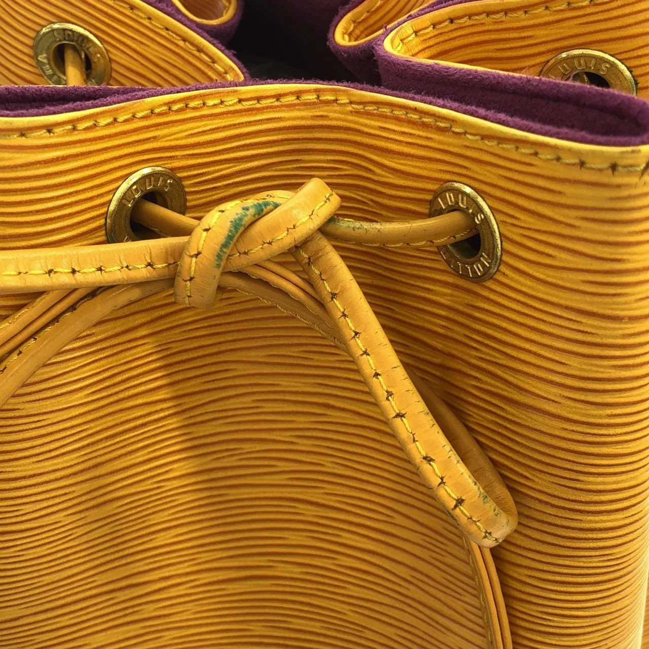 LOUIS VUITTON M44009 肩背包 Epi 黃色 Epi 中古品A - 縮圖 5