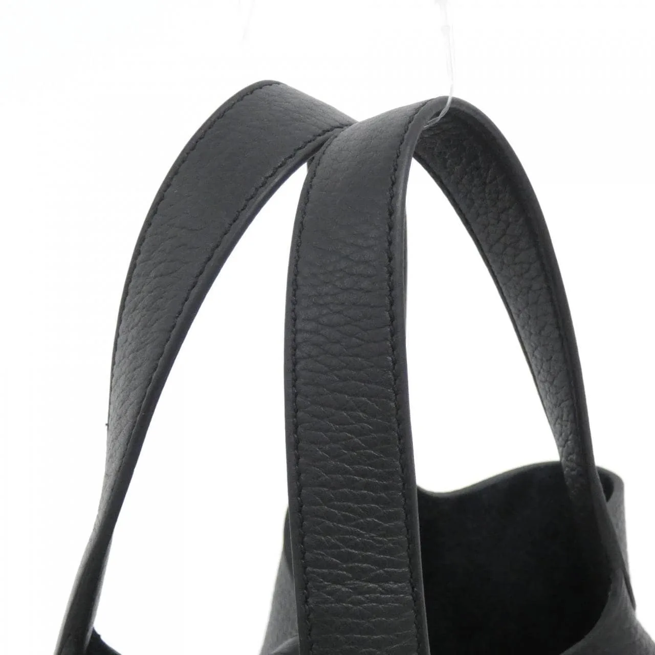 HERMES Picotin 056289CK Handbag Clemence Black Clemence Leather Unused - Thumbnail 4