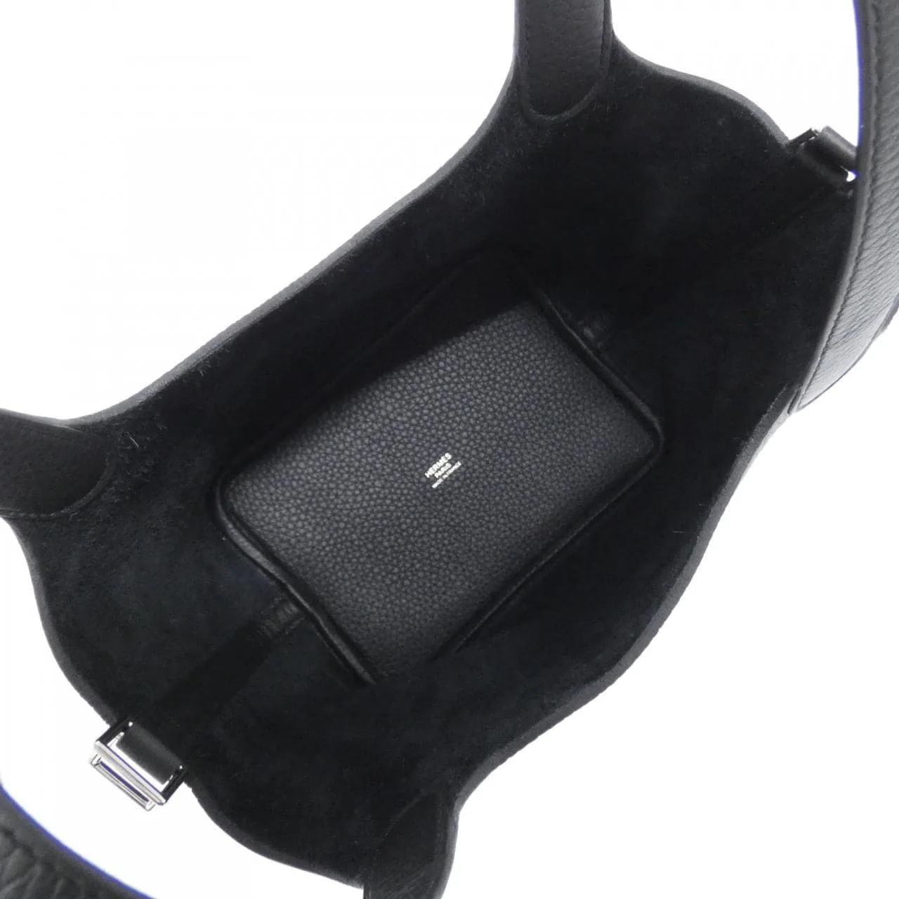 HERMES Picotin 056289CK Handbag Clemence Black Clemence Leather Unused - Thumbnail 5