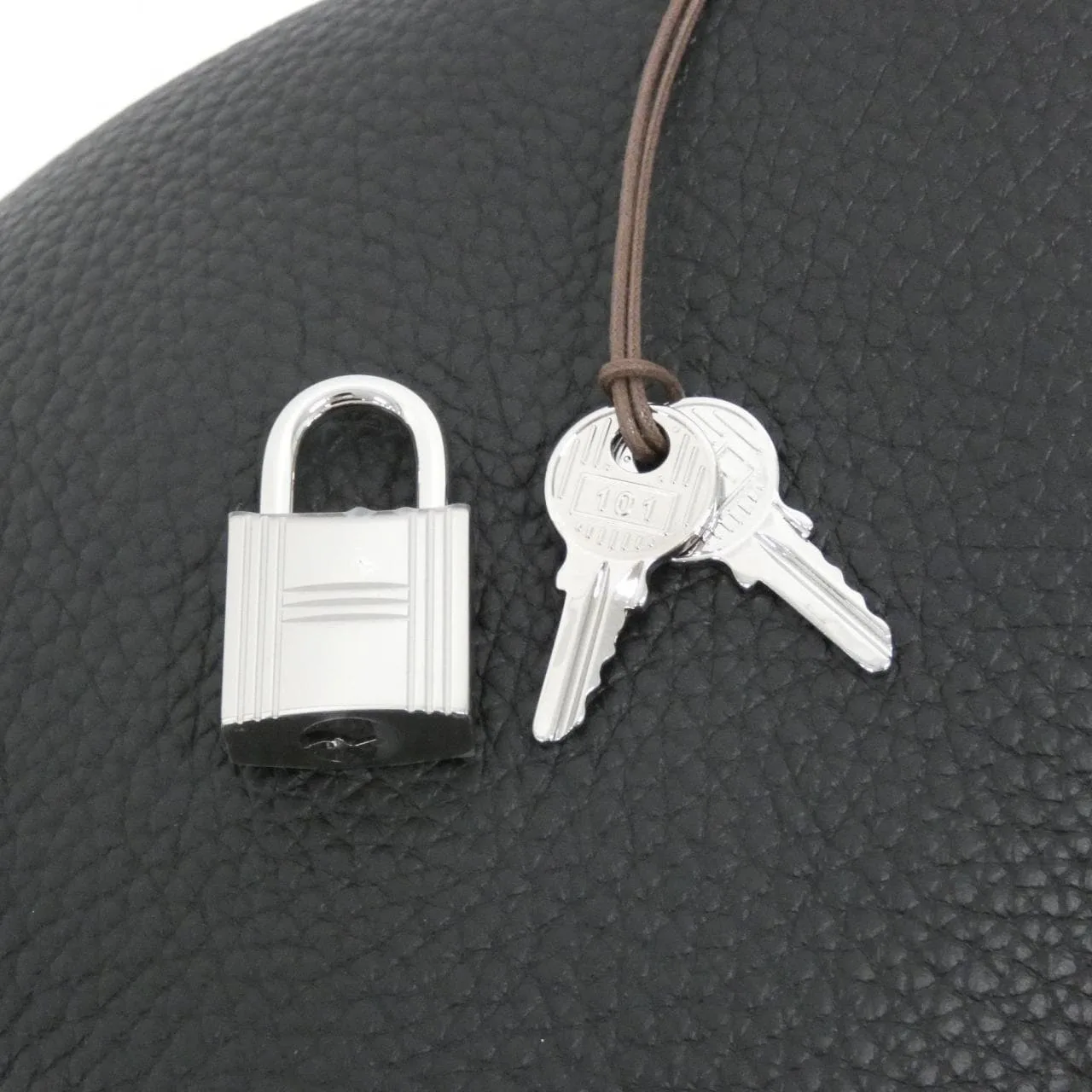 HERMES Picotin 056289CK Handbag Clemence Black Clemence Leather Unused - Thumbnail 3