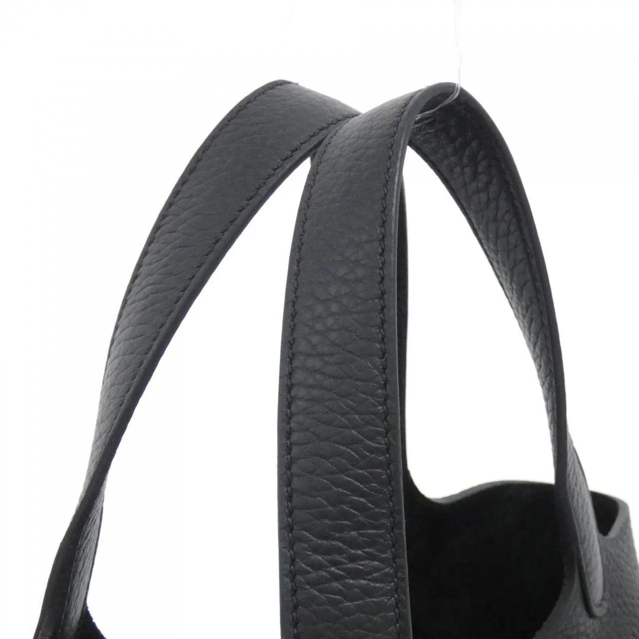 HERMES Picotin 056289CK Handbag Clemence Black Clemence Leather Unused - Thumbnail 4