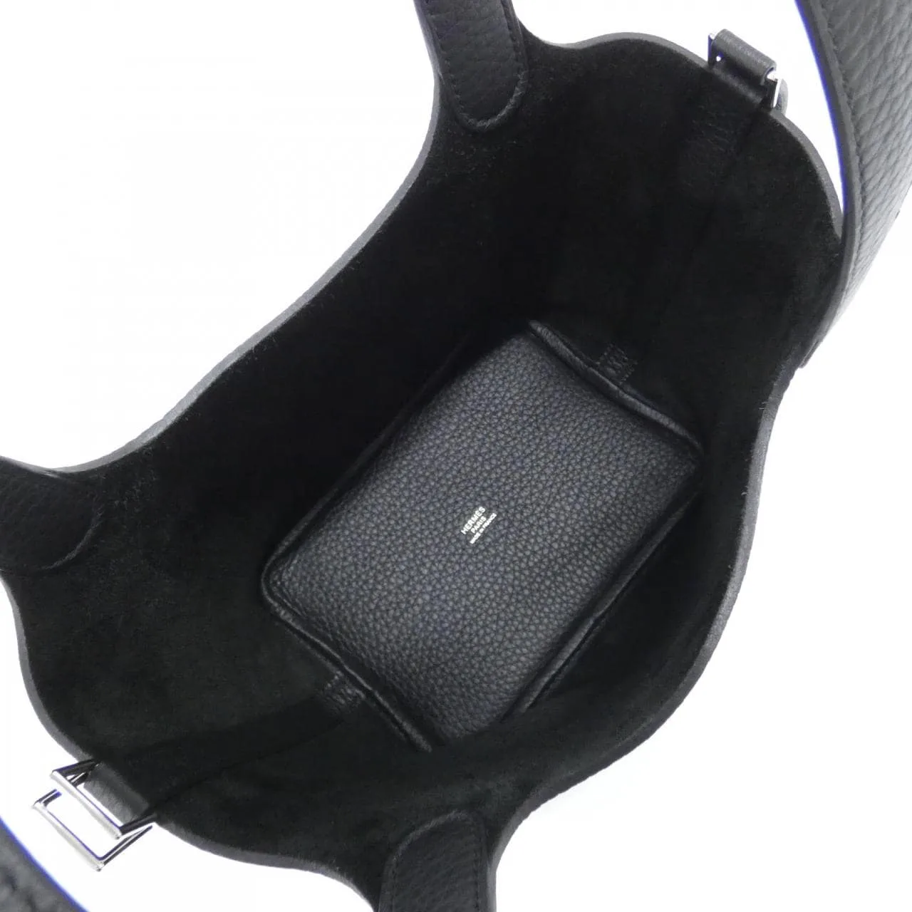 HERMES Picotin 056289CK Handbag Clemence Black Clemence Leather Unused - Thumbnail 5