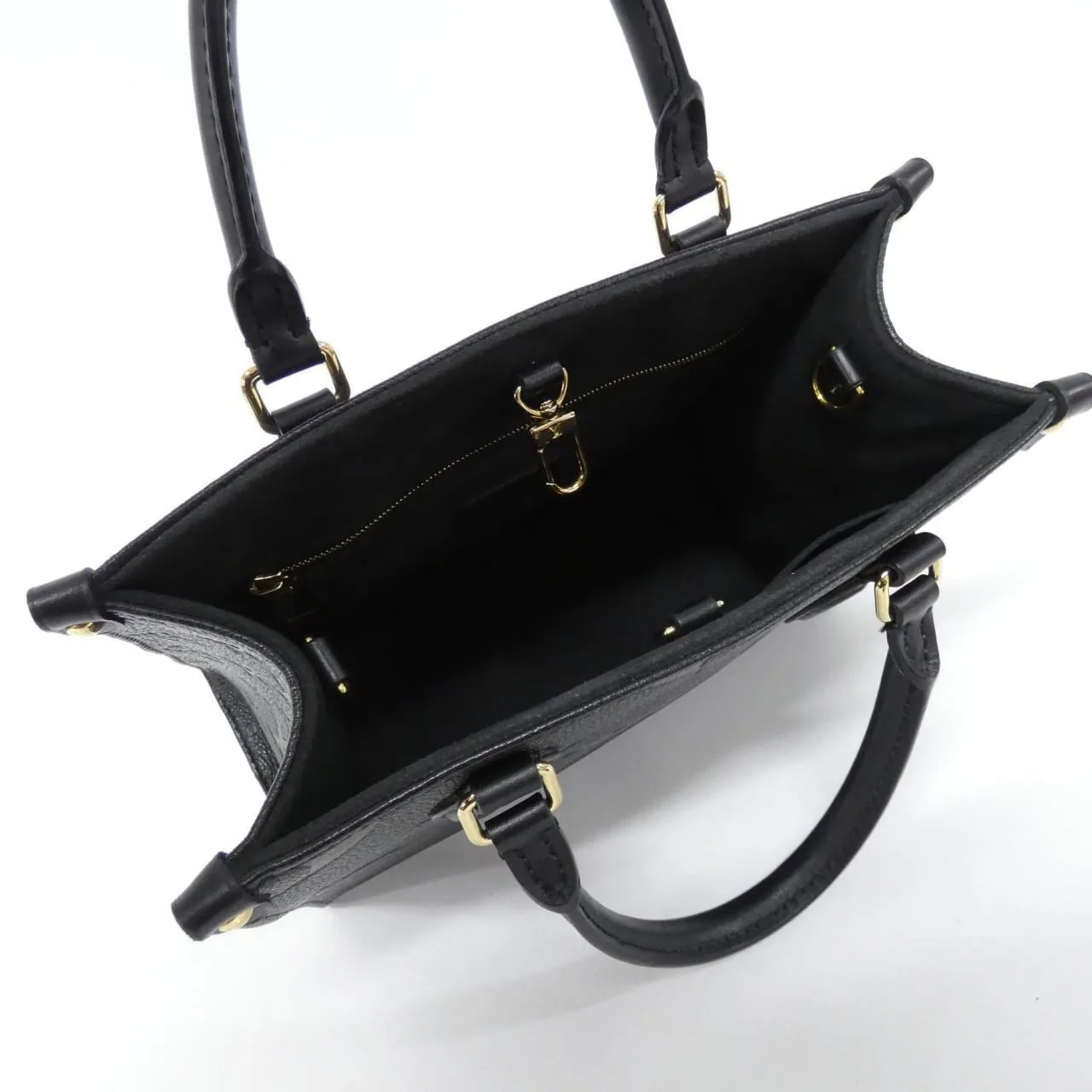 LOUIS VUITTON OnTheGo M45653 Handbag Monogram 黑色 Monogram 中古品A - 縮圖 5