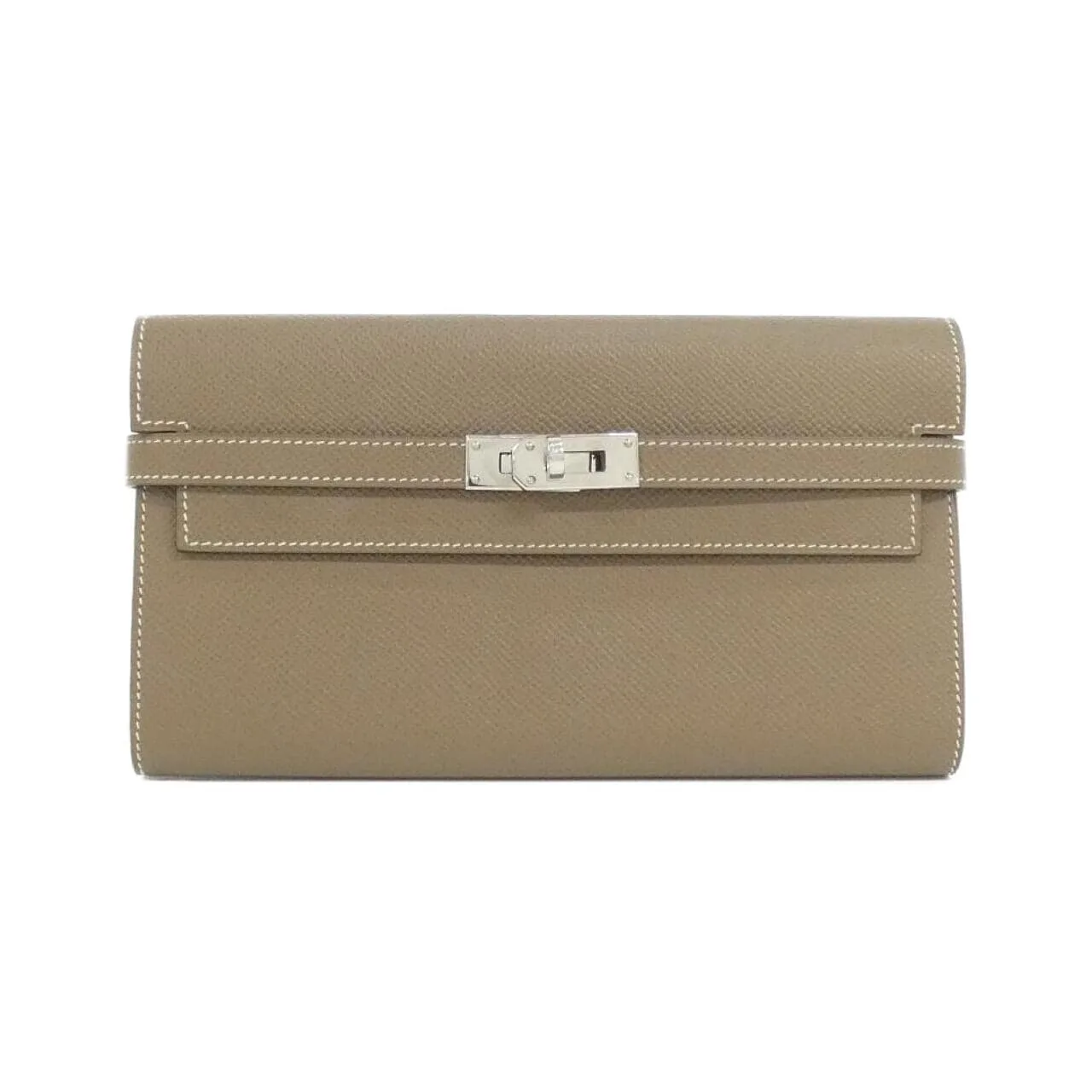 HERMES Kelly 051300CK Wallet Epsom Etoupe