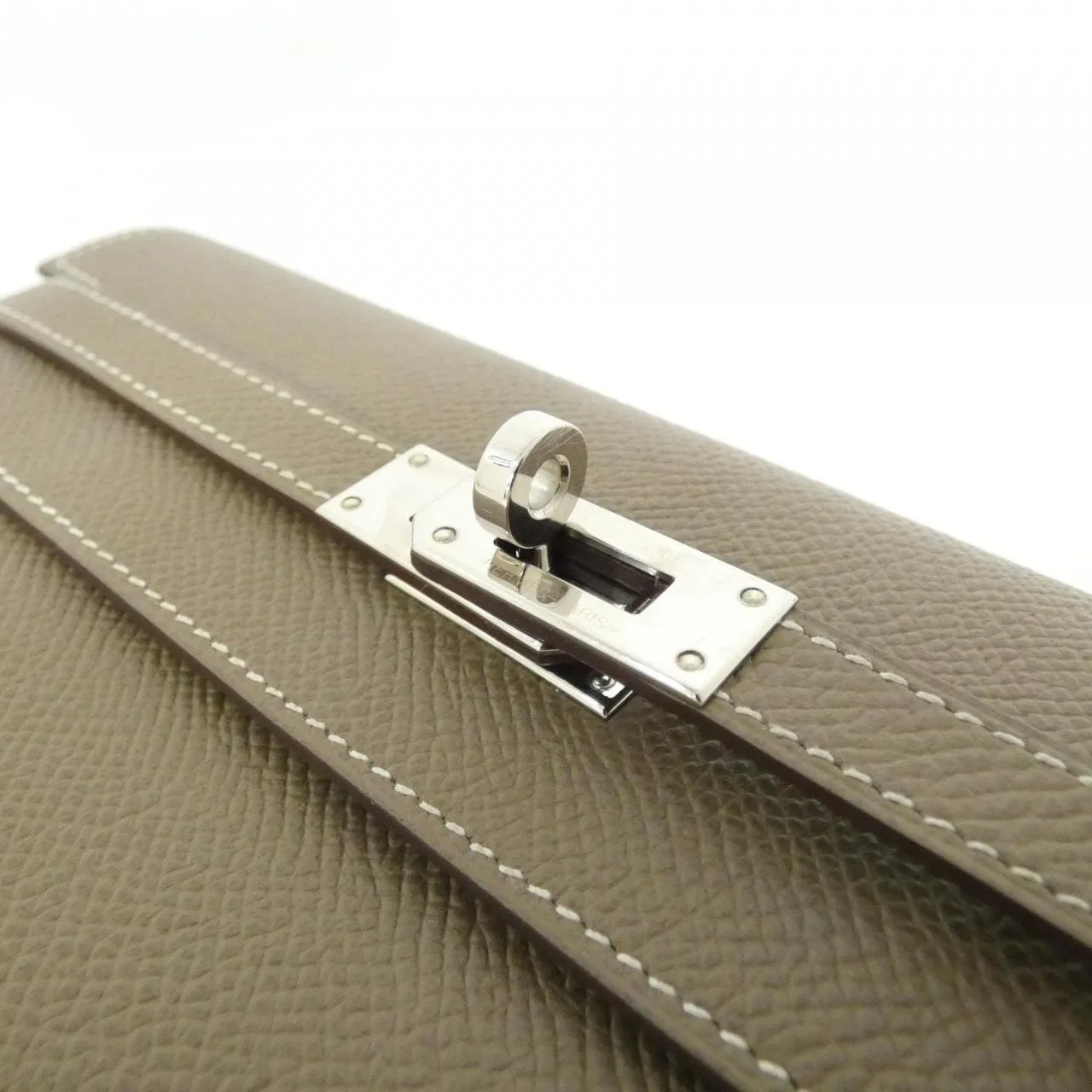 HERMES Kelly 051300CK 銀包 Epsom Etoupe Epsom 皮 中古品A - 縮圖 3