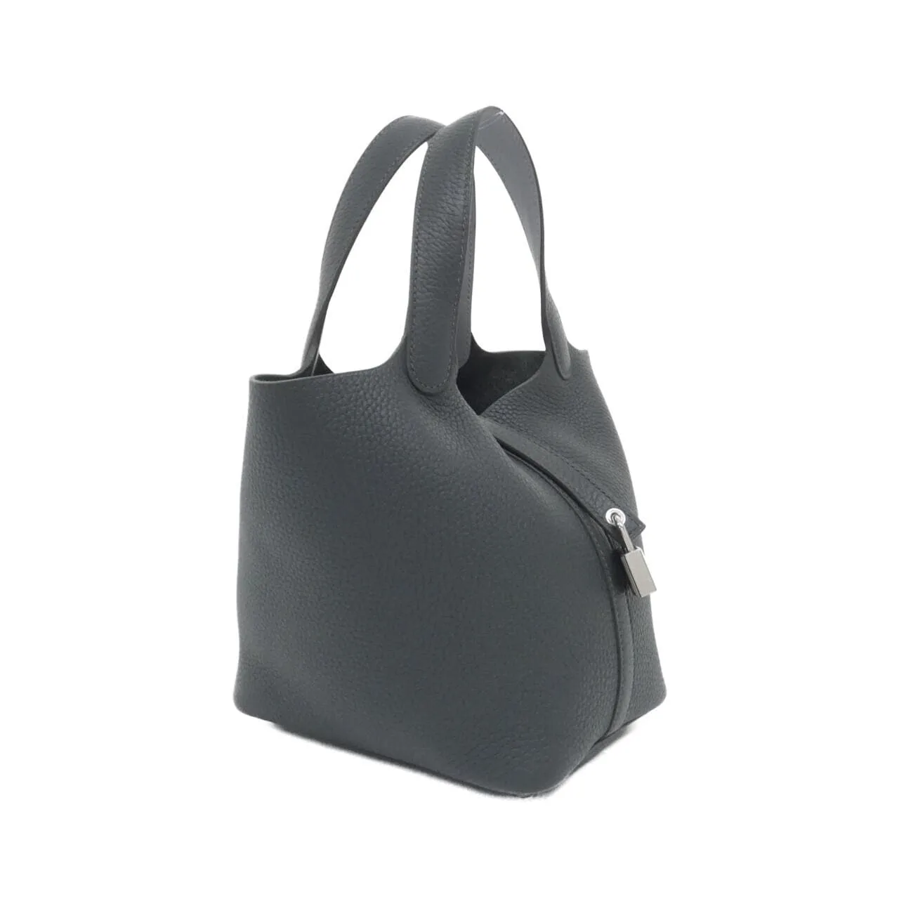 HERMES Picotin 069560CK Handbag Clemence Black