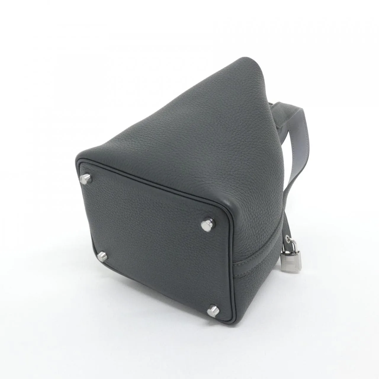 HERMES Picotin 069560CK Handbag Clemence Black Clemence Leather Rank A - Thumbnail 2