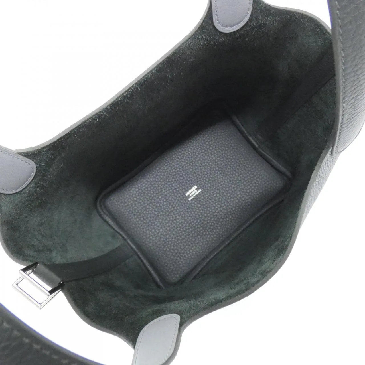 HERMES Picotin 069560CK Handbag Clemence Black Clemence Leather Rank A - Thumbnail 5