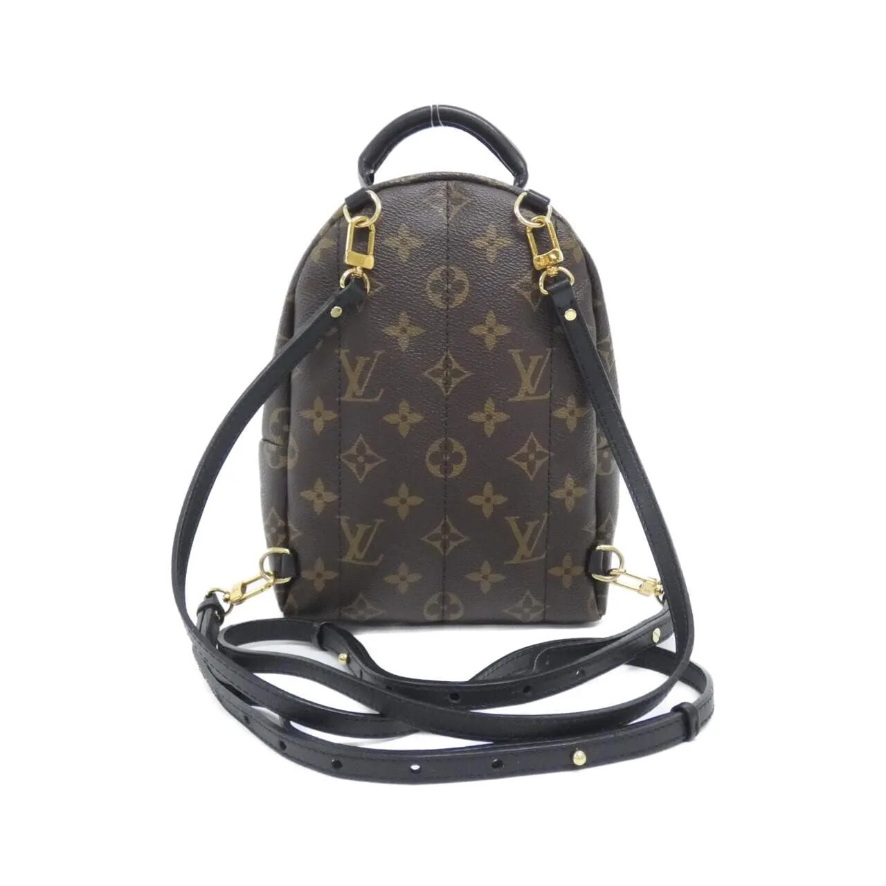 LOUIS VUITTON Palm Springs M42971 Backpack Monogram 黑色 Monogram 中古品A - 縮圖 2
