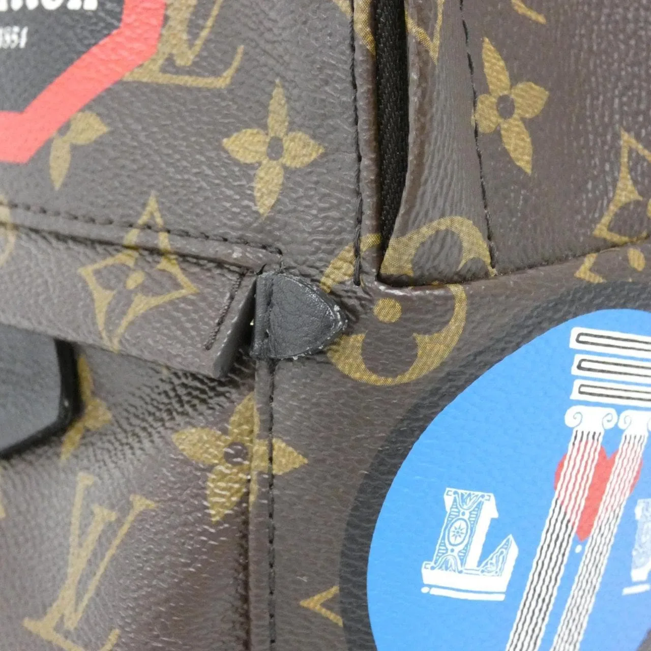 LOUIS VUITTON Palm Springs M42971 Backpack Monogram 黑色 Monogram 中古品A - 縮圖 4