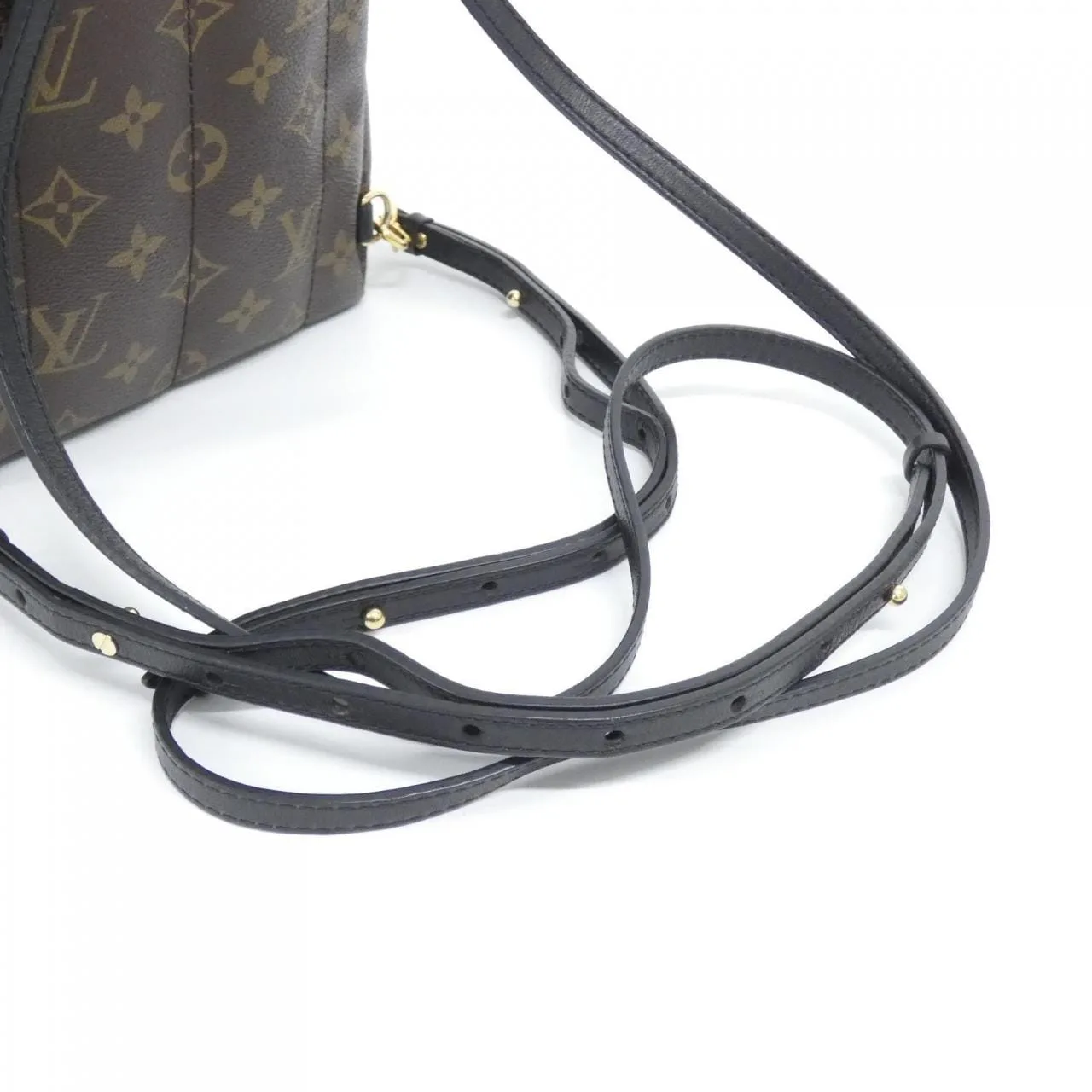 LOUIS VUITTON Palm Springs M42971 Backpack Monogram 黑色 Monogram 中古品A - 縮圖 8