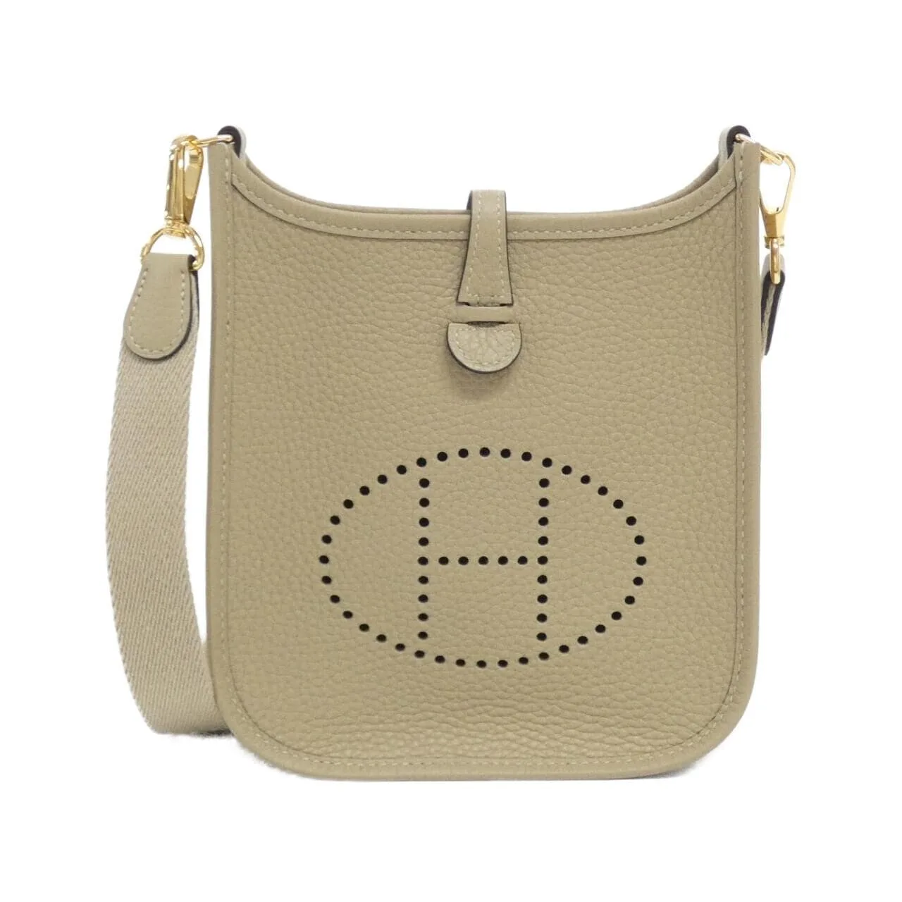 HERMES Evelyne 069426CC Shoulder Clemence Black