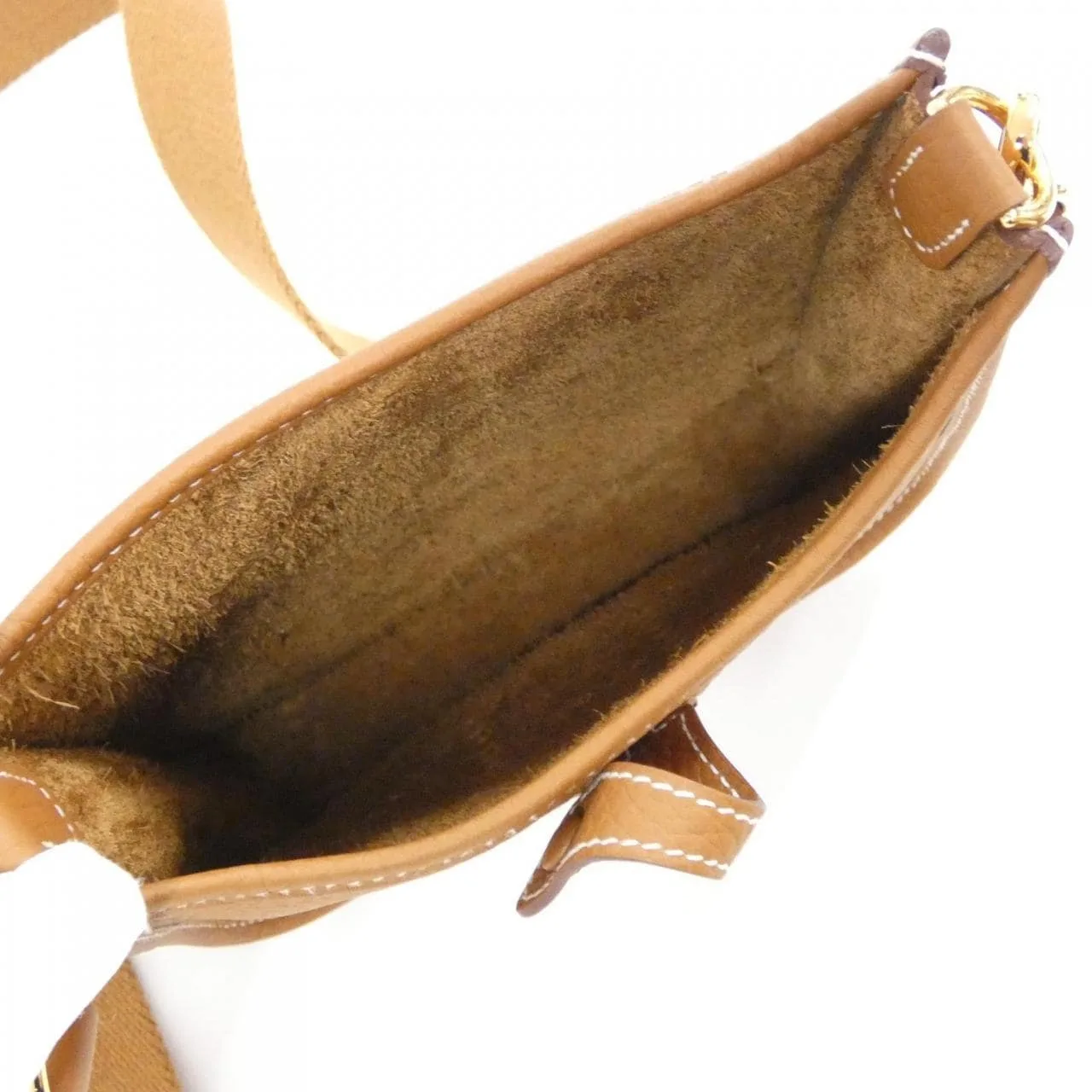 HERMES Evelyne 069426CC Shoulder Clemence Gold Clemence Leather Rank A - Thumbnail 7