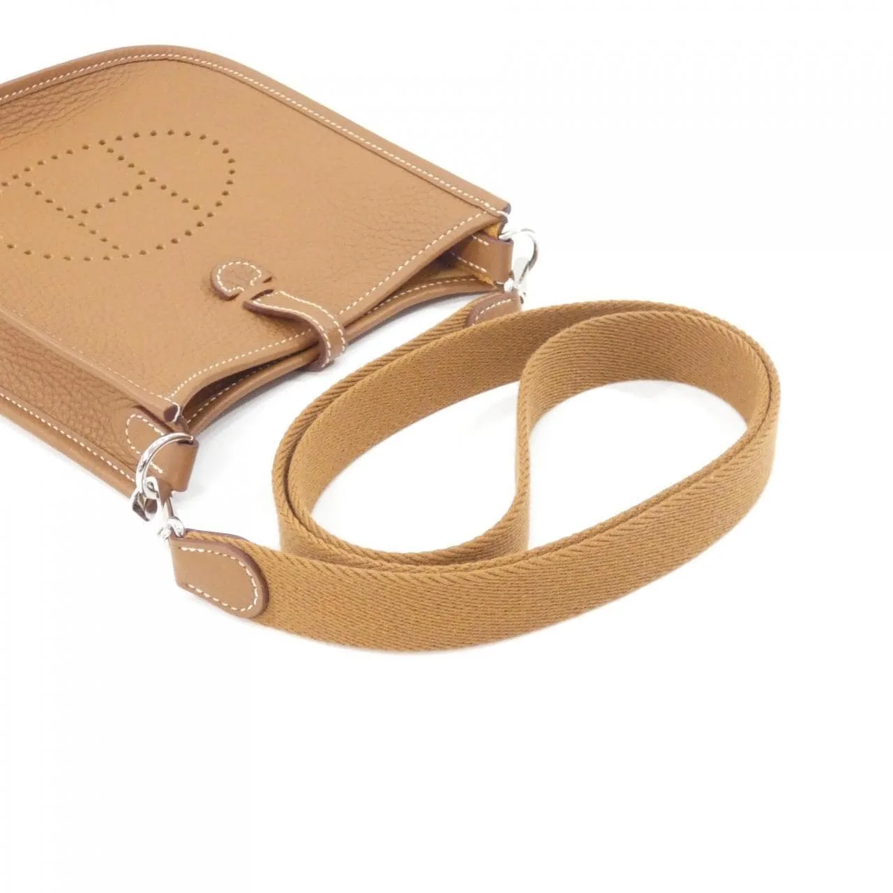 HERMES Evelyne 069426CK Shoulder Clemence Gold Clemence Leather Rank A - Thumbnail 6