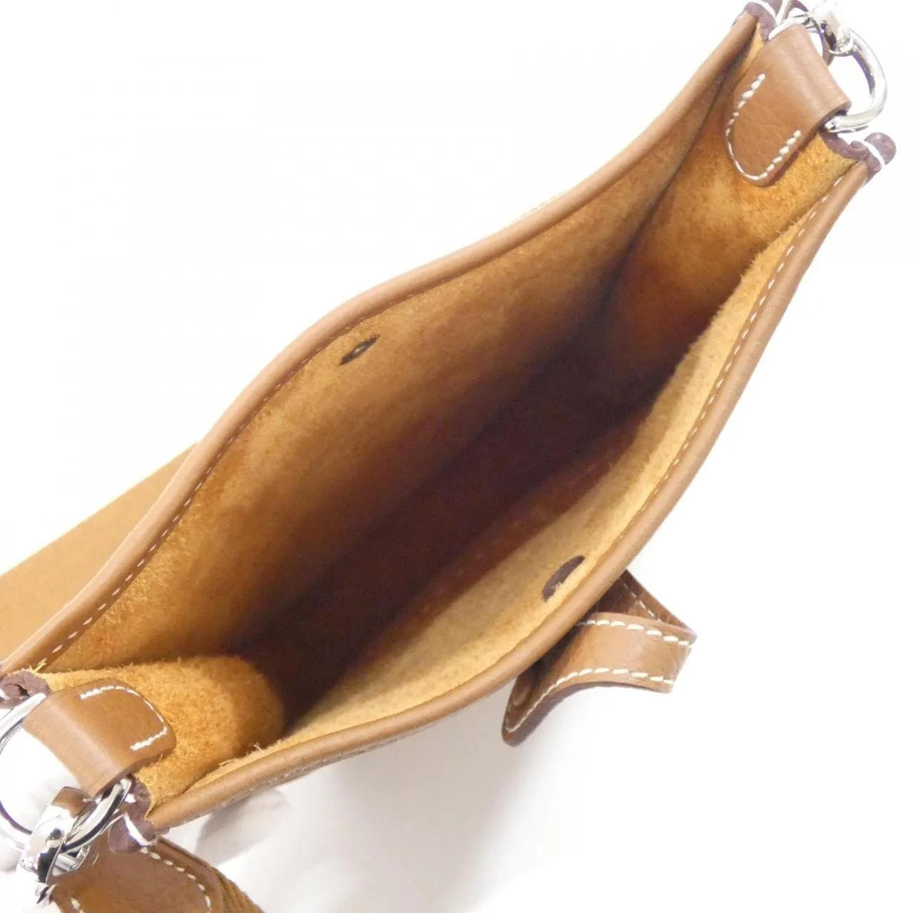 HERMES Evelyne 069426CK Shoulder Clemence Gold Clemence Leather Rank A - Thumbnail 7