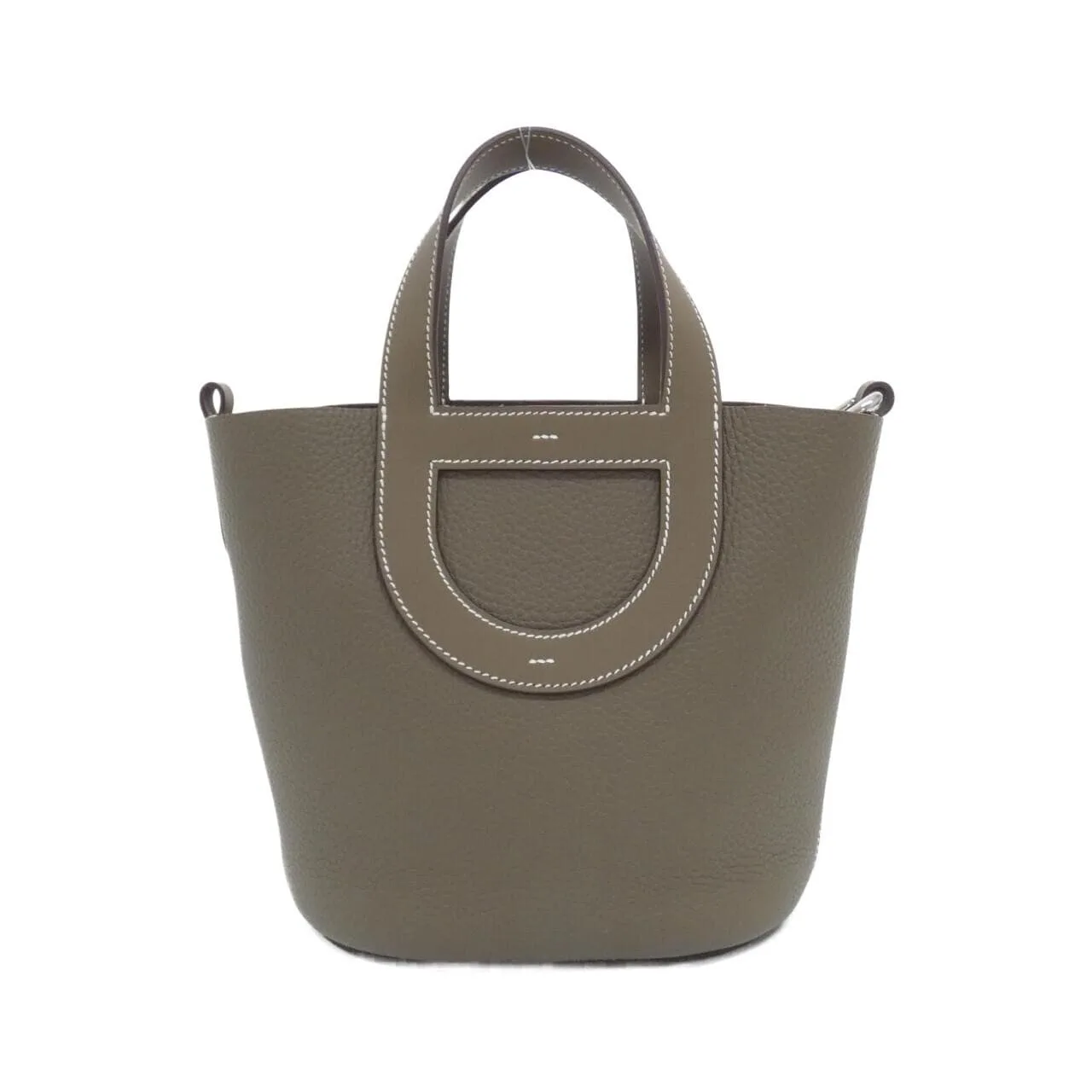 HERMES 084274CK Handbag Clemence