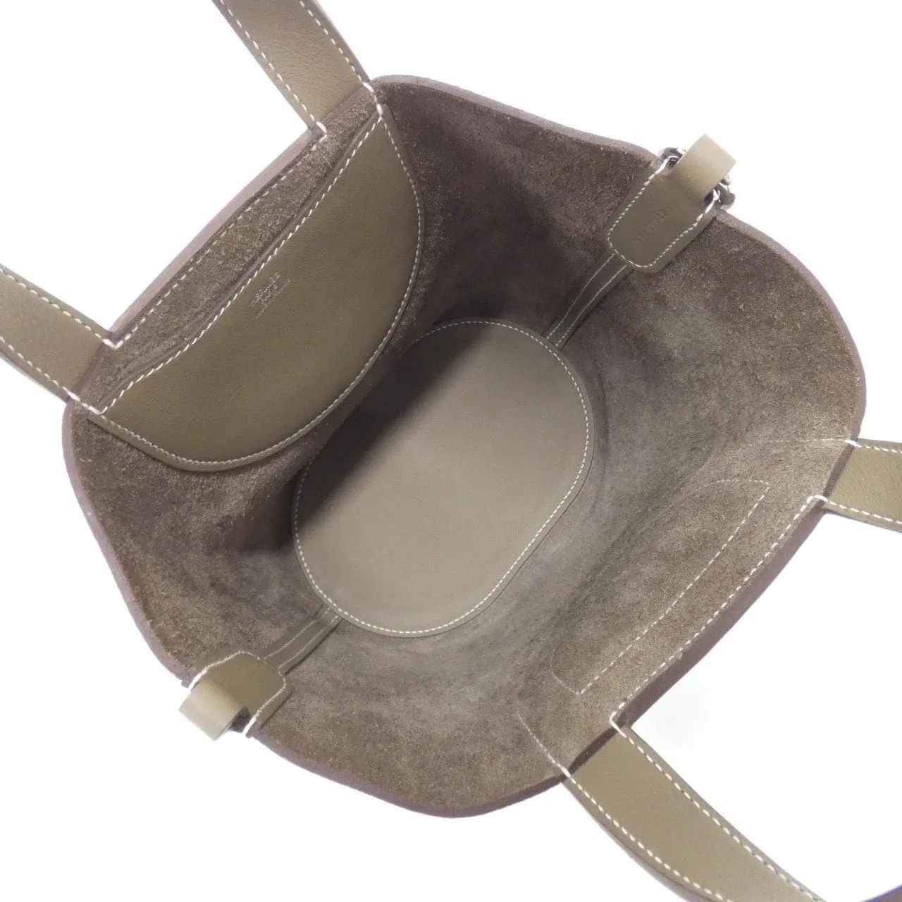 HERMES 084274CK Handbag Clemence Etoupe Clemence Leather Rank A - Thumbnail 6