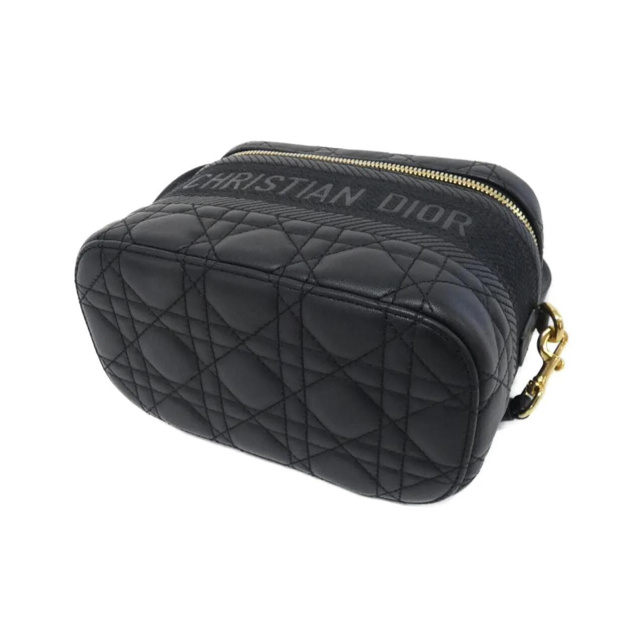 DIOR Book Tote S5488UNTR Handbag Lambskin 黑色 羊皮 中古品A - 縮圖 3