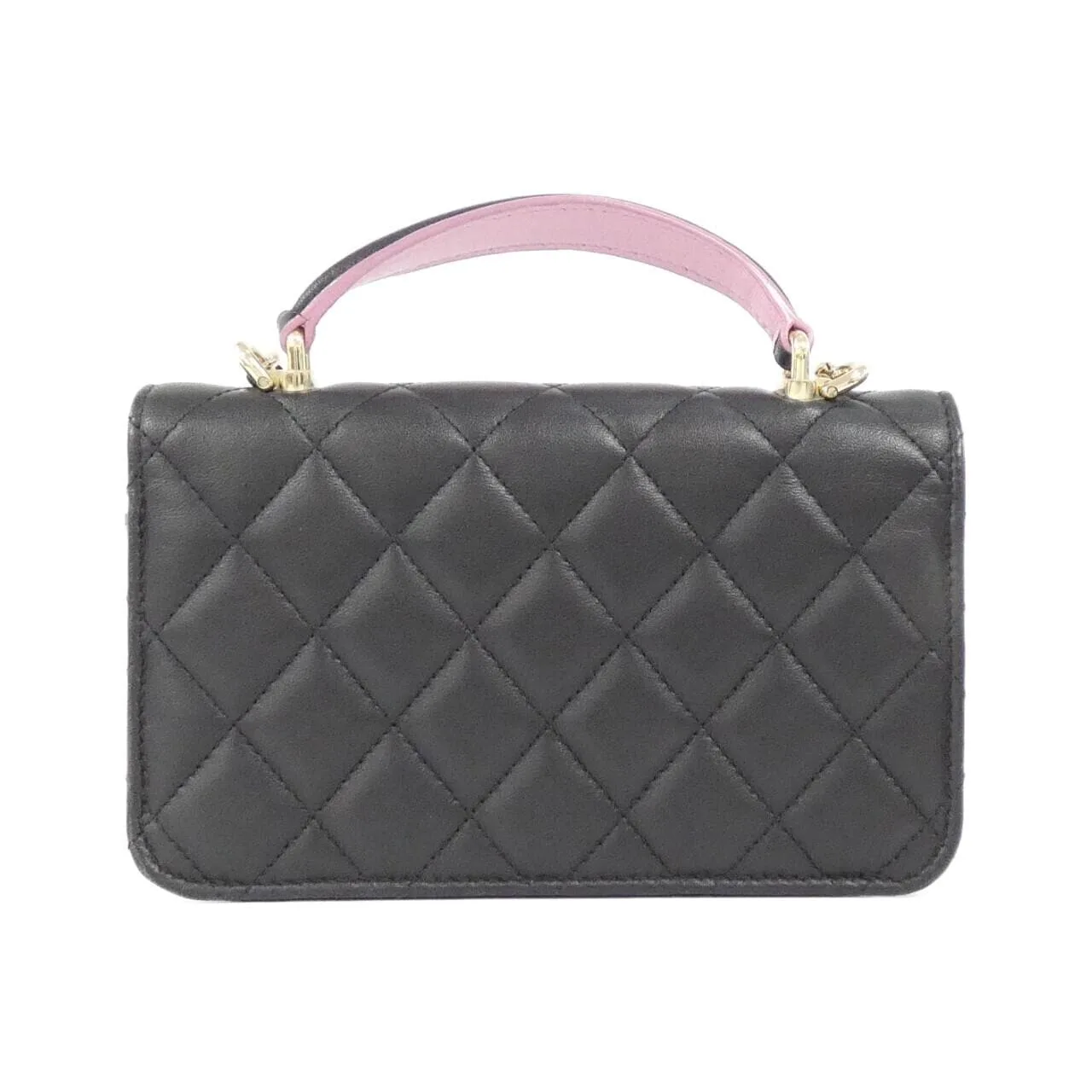 CHANEL Chanel 19 AP3226 Wallet Lambskin Black Lambskin Rank B - Thumbnail 2