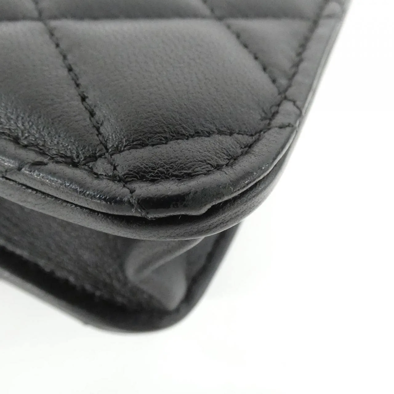 CHANEL Chanel 19 AP3226 Wallet Lambskin Black Lambskin Rank B - Thumbnail 3