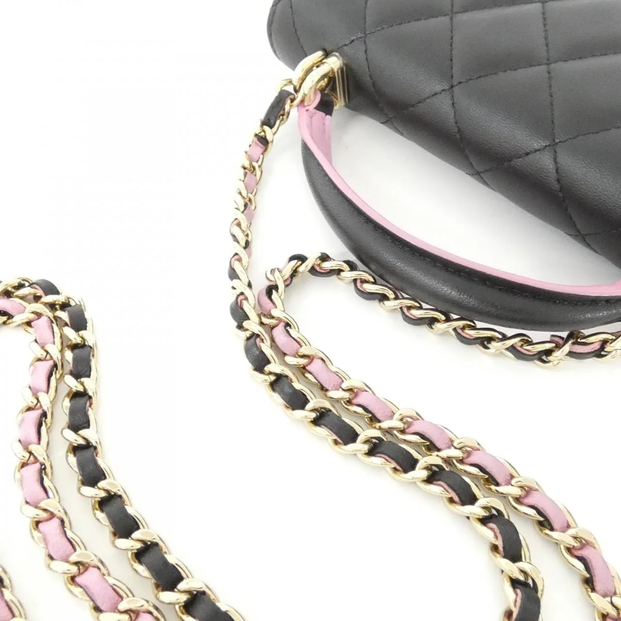 CHANEL Chanel 19 AP3226 Wallet Lambskin Black Lambskin Rank B - Thumbnail 6