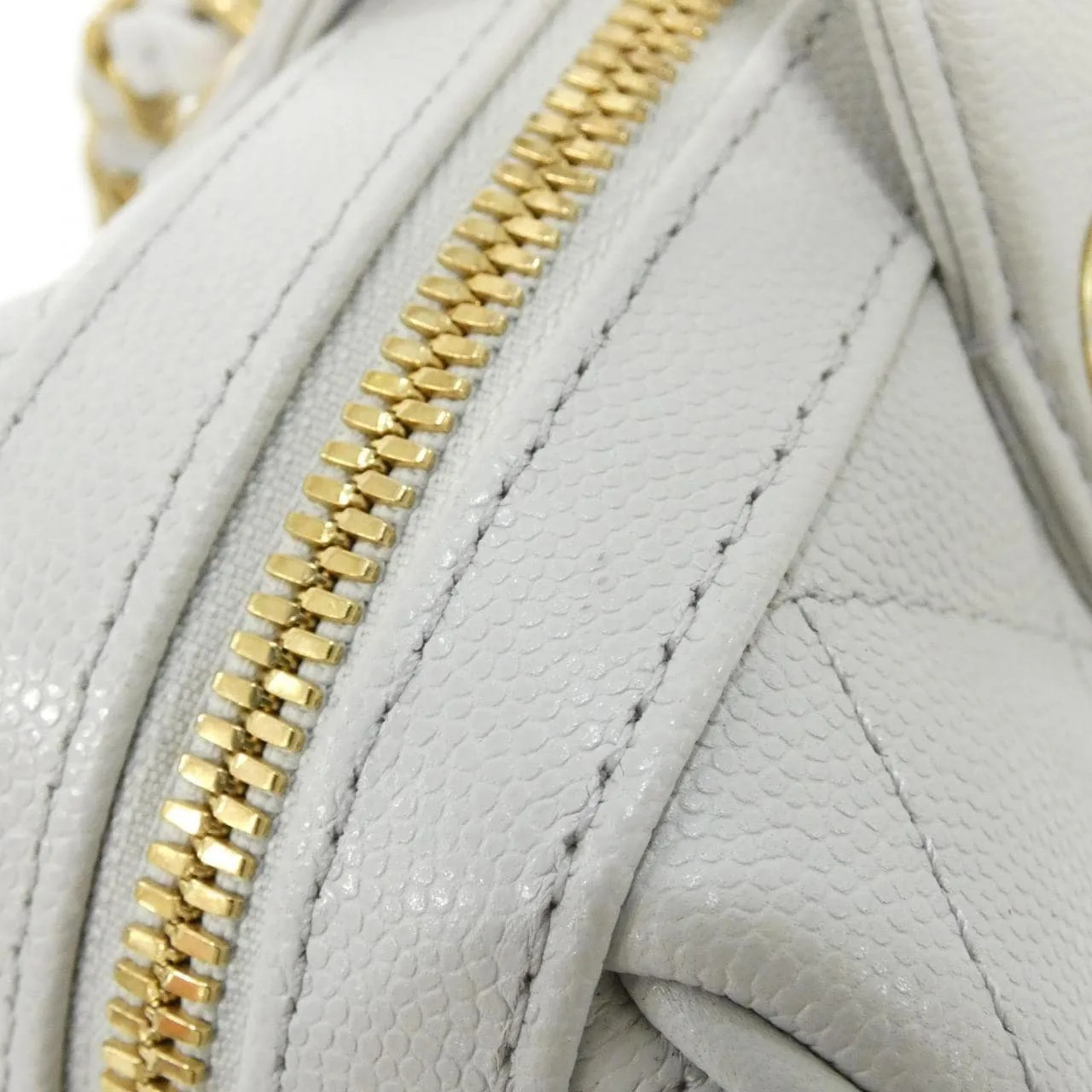 CHANEL AS5578 Handbag Grained Calfskin Grey Grained Calfskin Rank A - Thumbnail 6