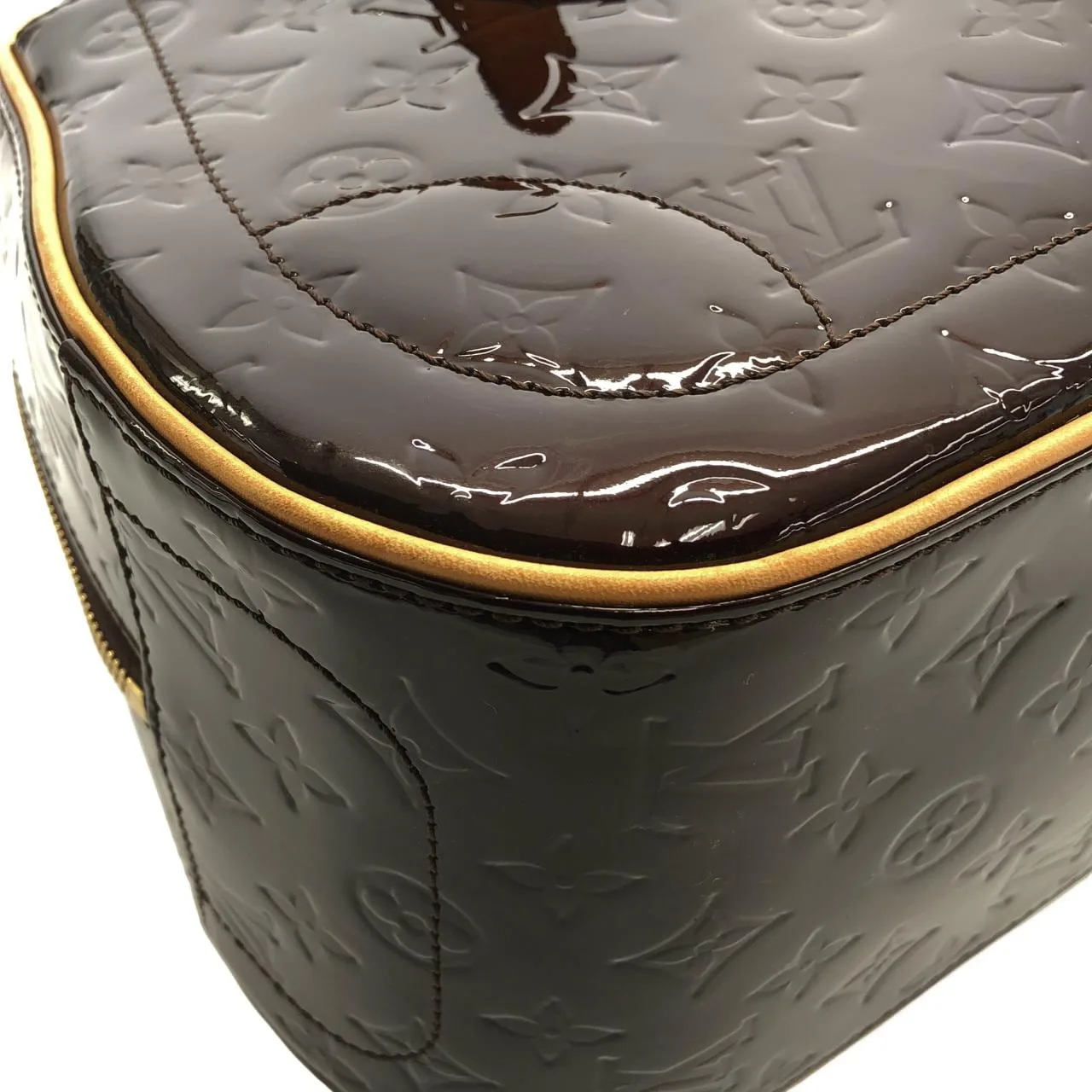 LOUIS VUITTON M93516 Handbag Vernis Black Vernis Rank A - Thumbnail 3