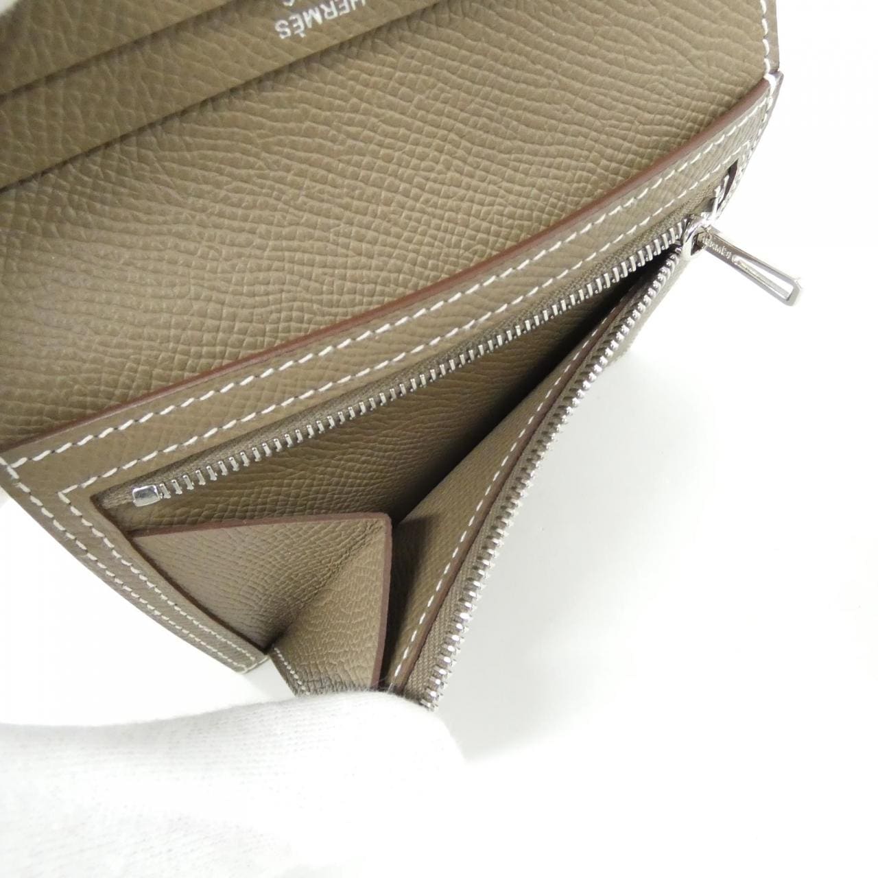 HERMES 039790CK 銀包 Epsom 4
