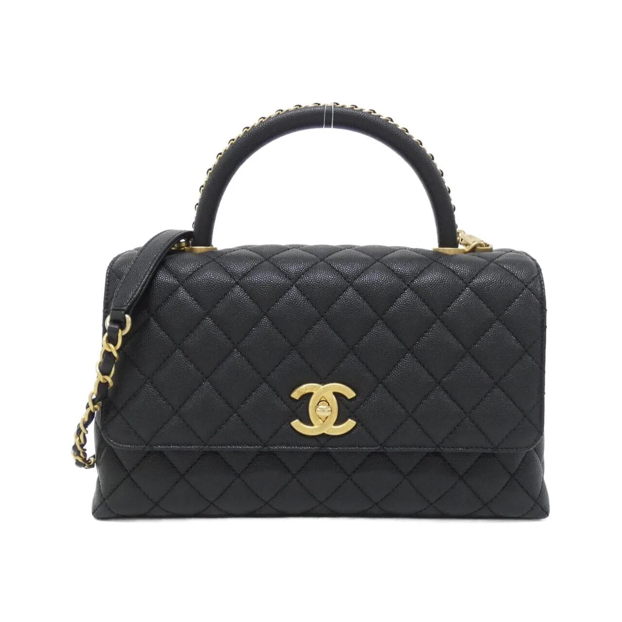 CHANEL Matelasse 92991 Handbag Grained Calfskin