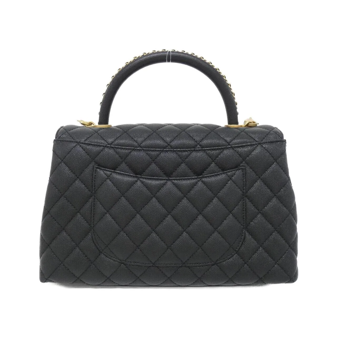CHANEL Matelasse 92991 Handbag Grained Calfskin Black Grained Calfskin Rank A - Thumbnail 2