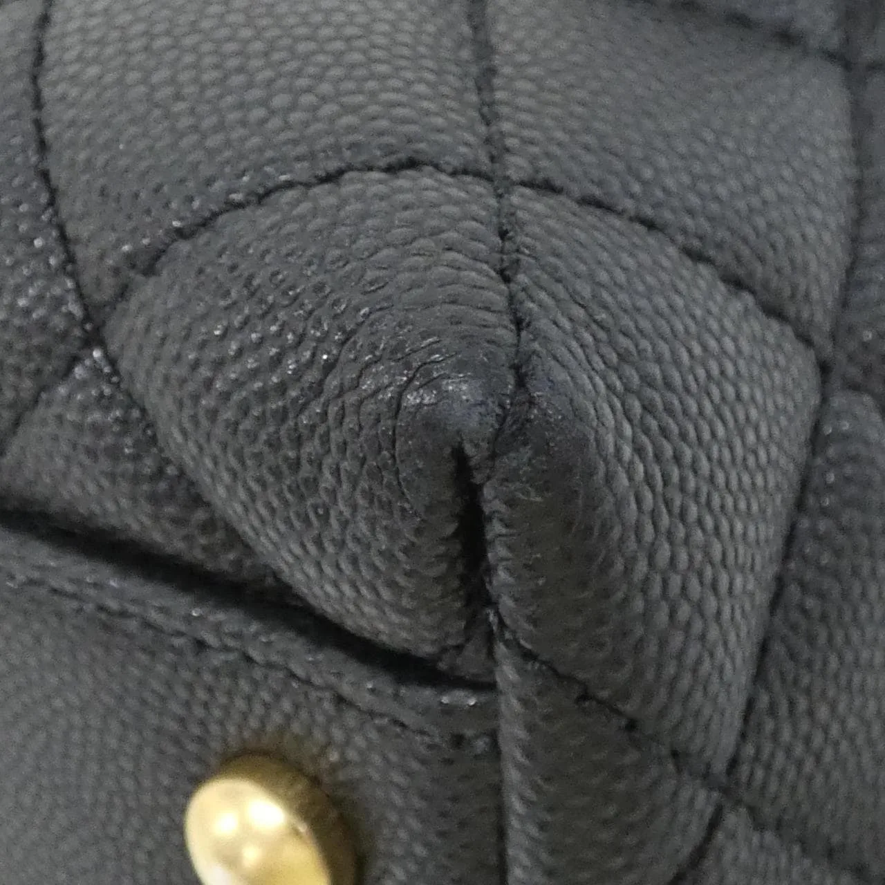 CHANEL Matelasse 92991 Handbag Grained Calfskin Black Grained Calfskin Rank A - Thumbnail 3