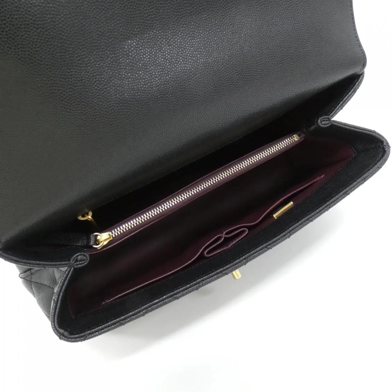 CHANEL Matelasse 92991 Handbag Grained Calfskin Black Grained Calfskin Rank A - Thumbnail 7